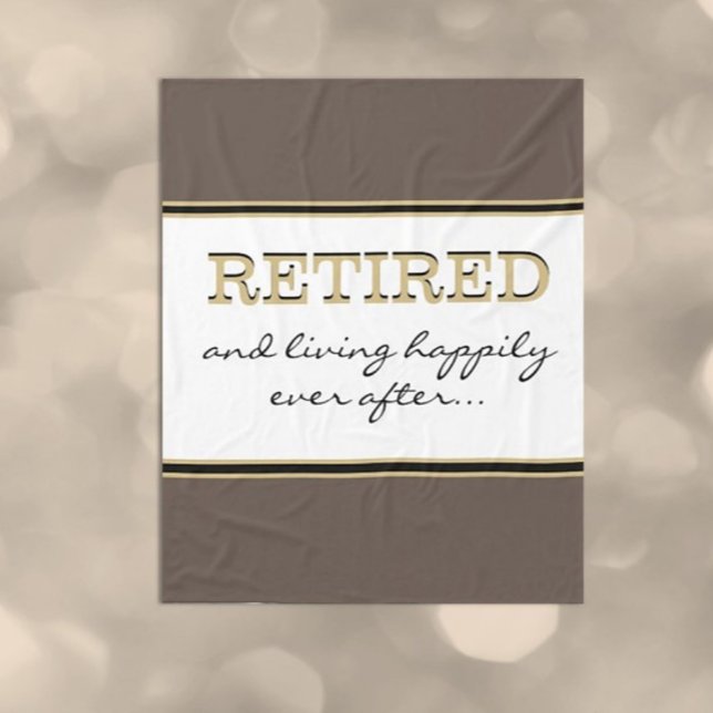 Roligt Novelty Pension Gift Fleece Blanket (Skapare uppladdad)