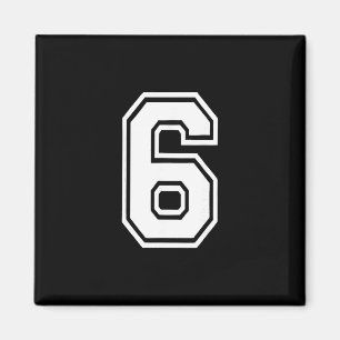 Roligt Nummer 6 67 Meme Kostym Matchande Grupp Hal Magnet