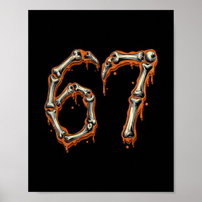 Roligt Nummer 6 67 Meme Kostym Matchande Grupp Hal Poster (Framsidan)