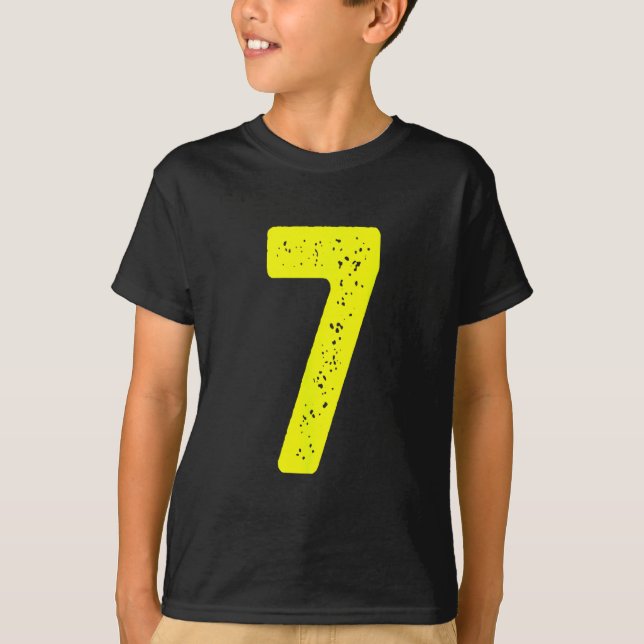Roligt Nummer 7 67 Meme Kostym Matchande Grupp Hal T Shirt (Framsida)