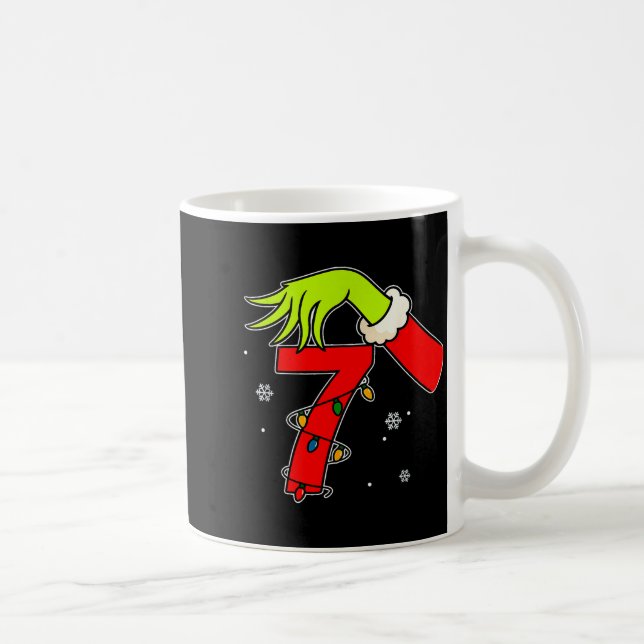 Roligt nummer 7 jul 67 Six Seven Meme Xmas Män  Kaffemugg (Höger)