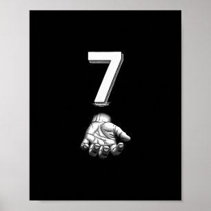 Roligt Nummer 7 Matchande 67 Meme Kostym  Poster