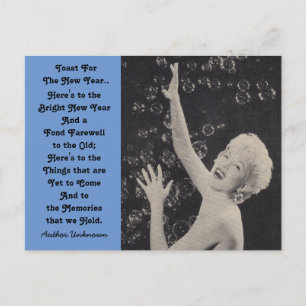 Roligt Nya årets knölbubblor i Party- Helg Vykort