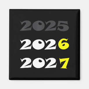 Roligt nytt år 2026 Sex Sju 67 Meme Magnet