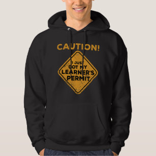 roligt nytt förar körkort hoodie
