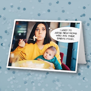 Roligt Nytt mappat mamma-kort Tack Kort