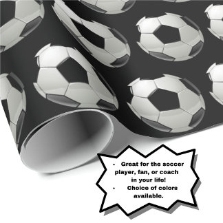 Roligt Ocer Ball Mönster på Black Presentpapper