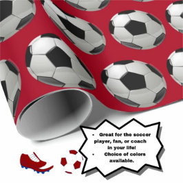 Roligt Ocer Ball Mönster på Red Presentpapper