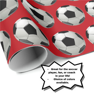Roligt Ocer Ball Mönster på Red Presentpapper
