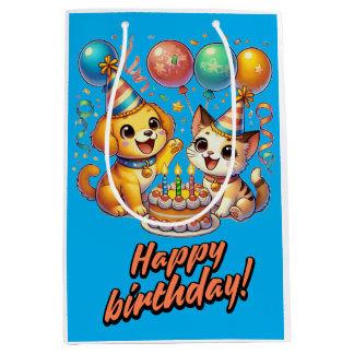 Roligt och akut födelsedagspuppy och Kitten Party