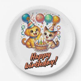 Roligt och akut födelsedagspuppy och Kitten Party