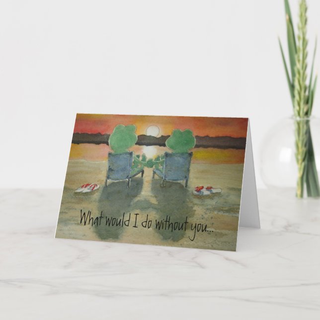 Roligt och allvarligt pappert hälsningkort för kort (Framsida)