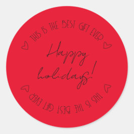 Roligt och anpassade runt klistermärke