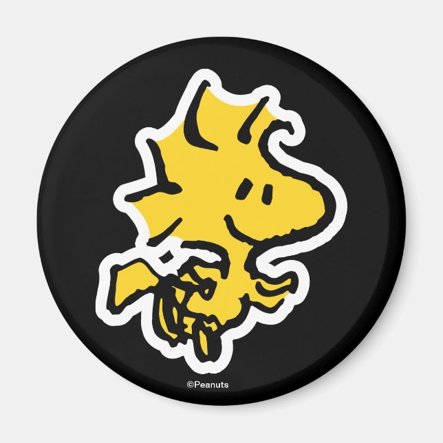 Roligt och blommor för soopy & Woodstock Magnet (Framsidan)