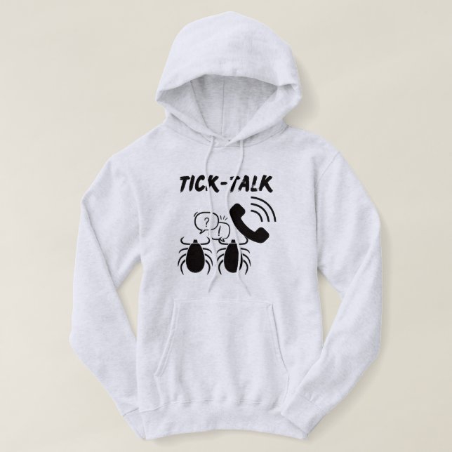 Roligt och Catchy Tick-Talk | Tiicks | Mobil T-Shi Hoodie (Design framsida)