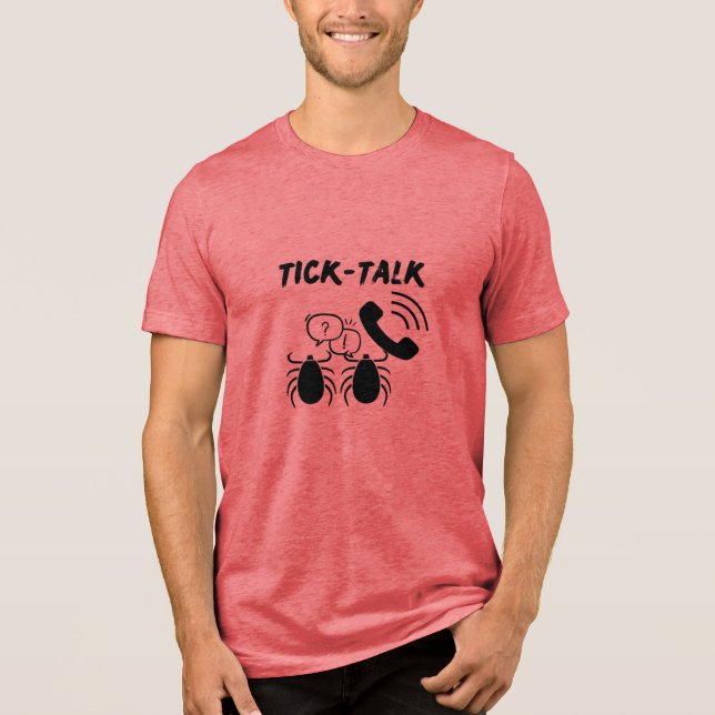 Roligt och Catchy Tick-Talk | Tiicks | Mobil T-Shi T Shirt (Framsida)