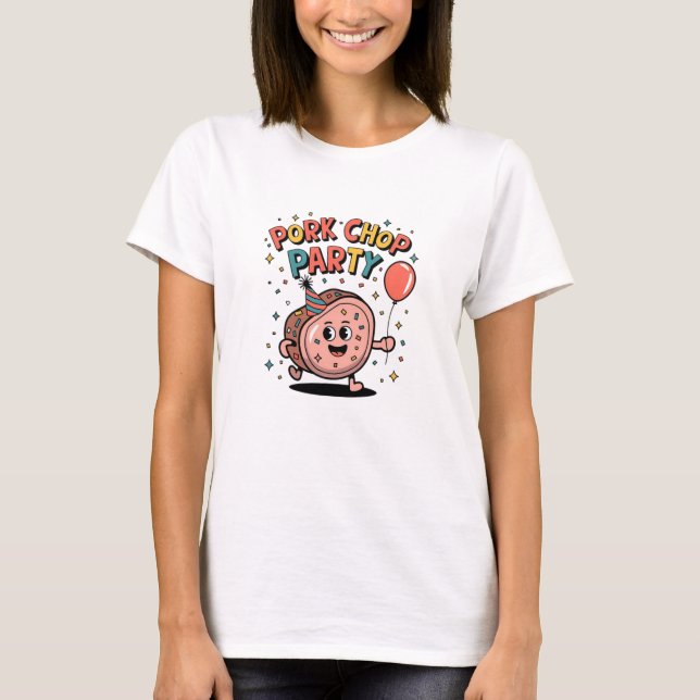 Roligt- och Cute Gris-design T Shirt (Framsida)