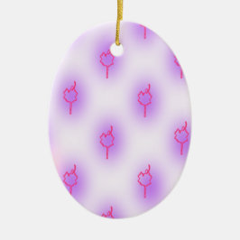 Roligt och dansande julgransprydnad keramik