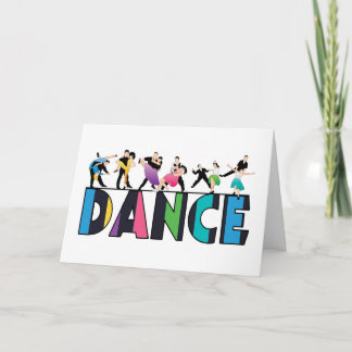 Roligt och färgämnet stripe-dansare kort