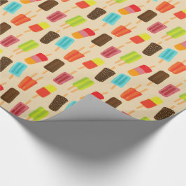 Roligt och färgfyllda populationer Retro Mönster Presentpapper
