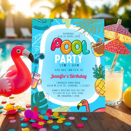 Roligt och färglös Bassäng Party | Handflatan Swim