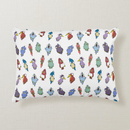 Roligt och färgstark dekorativ prydnadskudde