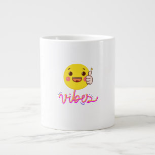 ✨ Roligt och färgstarka bilder - Cute Trendig Posi Jumbo Mugg