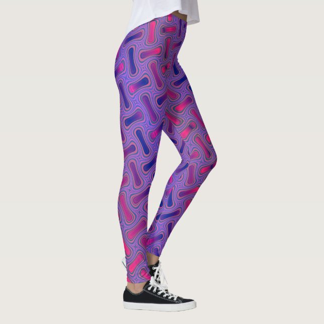 Roligt och färgstarka fjällningar leggings (Höger)