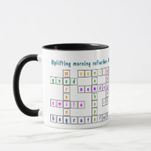 Roligt och färgstarka morgontankar Crossword Puzzl