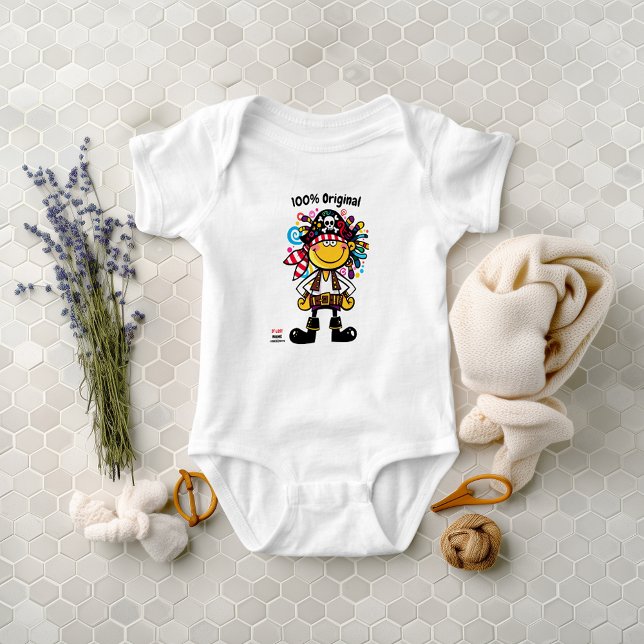 Roligt och färgstarka Pirat Emoji Småbarn T Shirt (Skapare uppladdad)