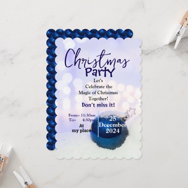 Roligt och festlighet inbjudningar (Fram/Back In Situ)