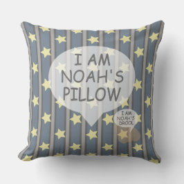 Roligt och Finare Anpassade Bright Star Stripe Kudde