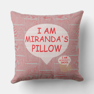 Roligt och Finare Anpassade Red Maze Kudde