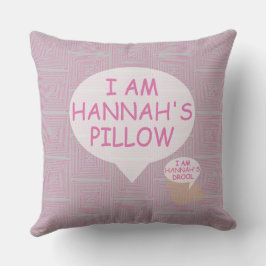 Roligt och Finare Anpassade Rosa Maze Kudde