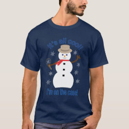 Roligt och Finare Det är All Coola Snögubbe detekt T Shirt