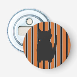 Roligt och Finare Halloween Black Silhouette Cats Flasköppnare