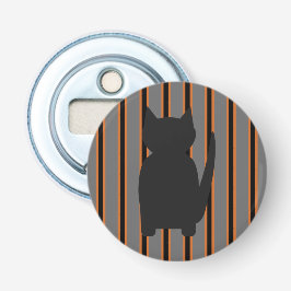 Roligt och Finare Halloween Black Silhouette Cats Flasköppnare