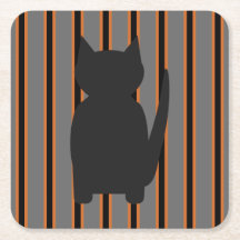 Roligt och Finare Halloween Black Silhouette Cats