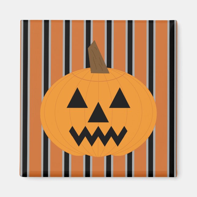 Roligt och Finare Halloween Pumpkins Magnet (Framsidan)