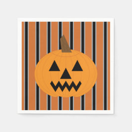 Roligt och Finare Halloween Pumpkins Pappersservett