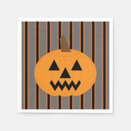 Roligt och Finare Halloween Pumpkins Pappersservett