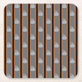 Roligt och Finare Halloween Spöken Underlägg Papper Kvadrat