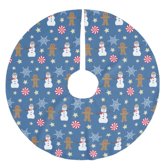 Roligt och Finare jul Julgransmatta Borstad Polyester (Framsidan)