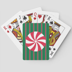 Roligt och Finare Jul Peppermint Candy Casinokort