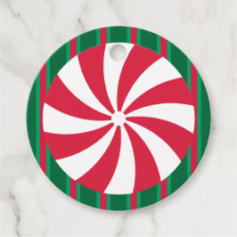 Roligt och Finare Jul Peppermint Candy Gåvor Etiketter