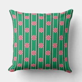 Roligt och Finare Jul Peppermint Candy Kudde