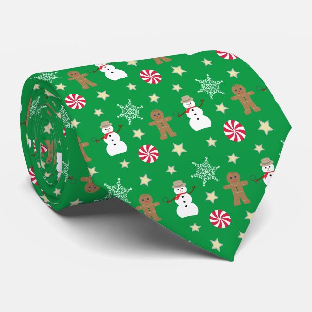 Roligt och Finare jul Slips (Rullad)