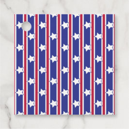 Roligt och Finare Patriotic Stars och stripes Gåvor Etiketter