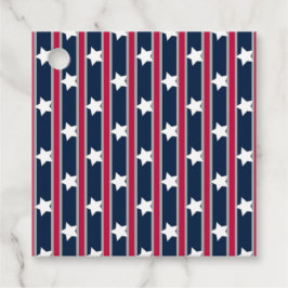 Roligt och Finare Patriotic Stars och stripes Gåvor Etiketter