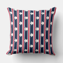 Roligt och Finare Patriotic Stars och stripes Kudde